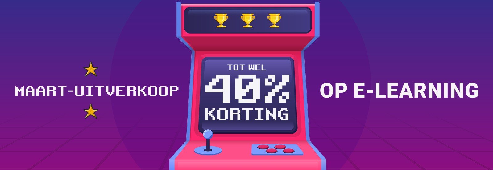<p>TOT 40% KORTING OP E-LEARNING</p>