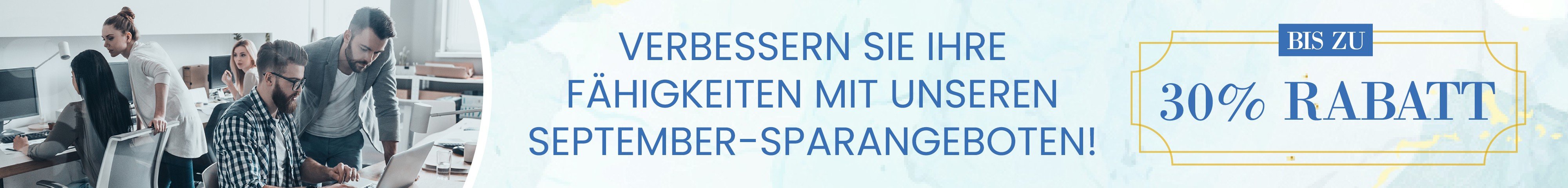 <p>BIS ZU 30% RABATT AUF E-LEARNING</p>